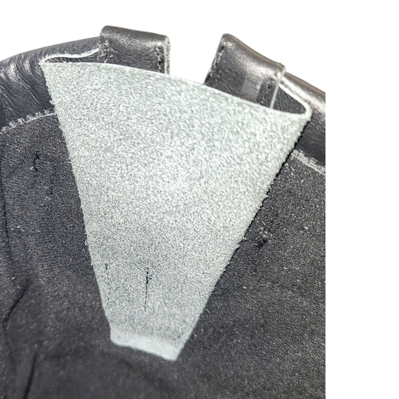 ,DUO BOOT. BLACK & GREY LEATHER Knee-High  HEAVY DUTY Rain Boots, Size 7.5  NEW - Picture 13 of 16